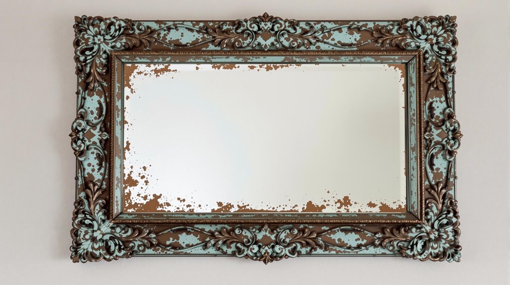 weathered metal color finish